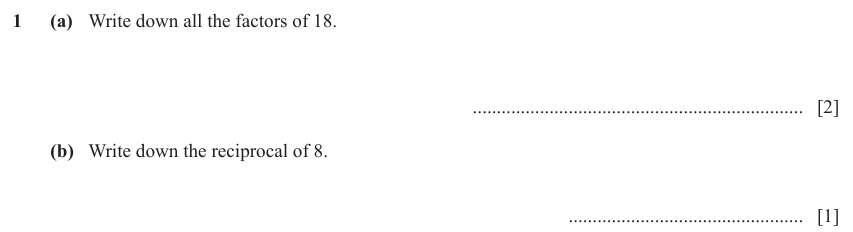 IGCSE Mathematics 0580 May/June 2023 Paper 12 Question 1 – Numbers, The four rules, 3 marks