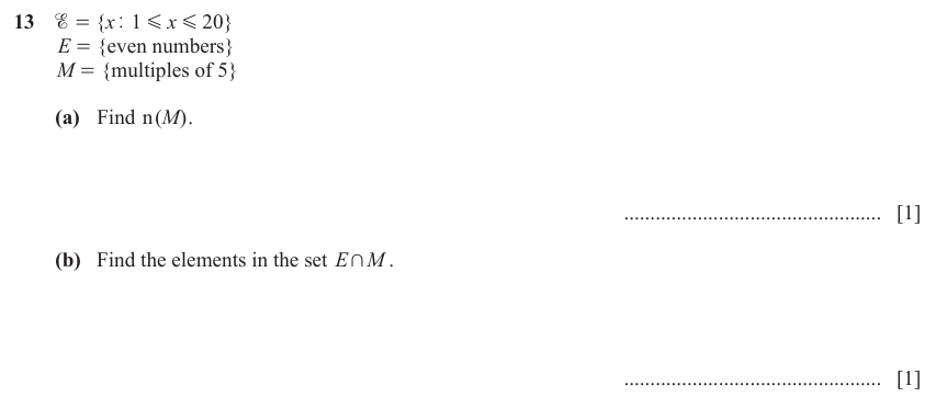 IGCSE Mathematics 0580 May/June 2023 Paper 12 Question 13 – Numbers, The four rules, 2 marks