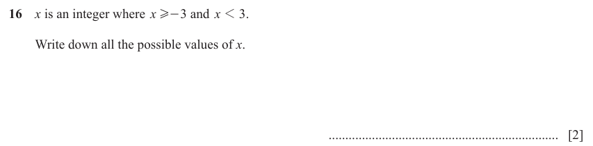 IGCSE Mathematics 0580 May/June 2023 Paper 12 Question 16 – Numbers, The four rules, 2 marks