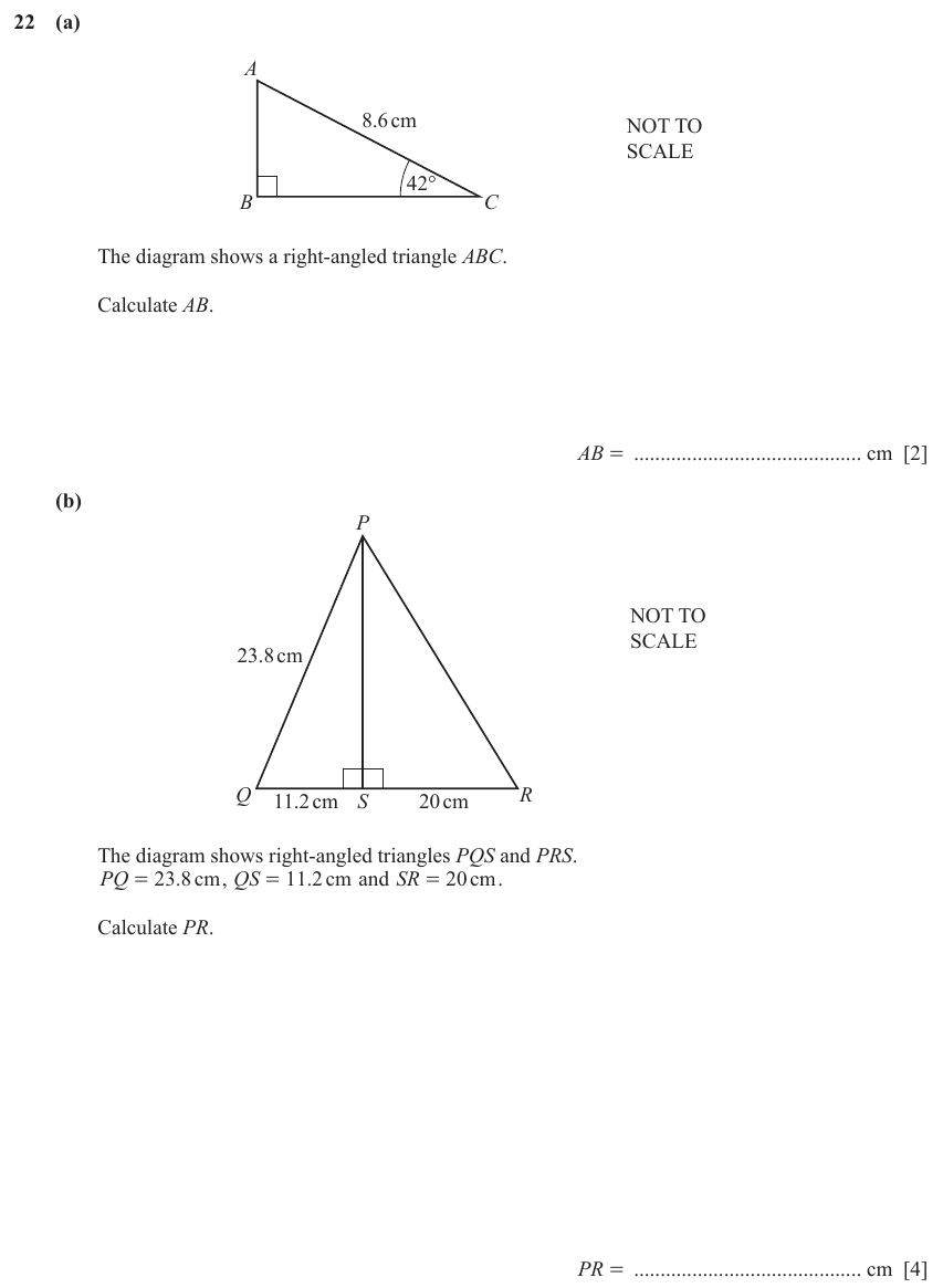 IGCSE Mathematics 0580 May/June 2023 Paper 12 Question 22 – Vectors, Vectors (basic), 6 marks