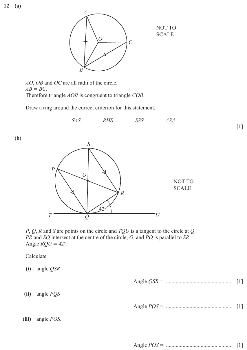 IGCSE Mathematics 0580 May/June 2023 Paper 21 Question 12 – Vectors, Vectors (basic), 4 marks
