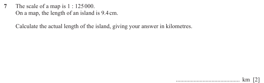 IGCSE Mathematics 0580 May/June 2023 Paper 21 Question 7 – Numbers, The four rules, 2 marks