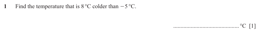 IGCSE Mathematics 0580 May/June 2023 Paper 22 Question 1 – Numbers, The four rules, 1 marks
