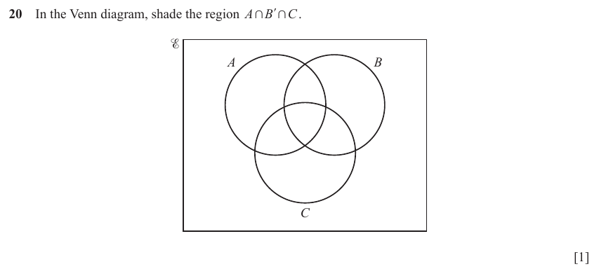 IGCSE Mathematics 0580 May/June 2023 Paper 22 Question 20 – Algebra, Inequalities, 1 marks