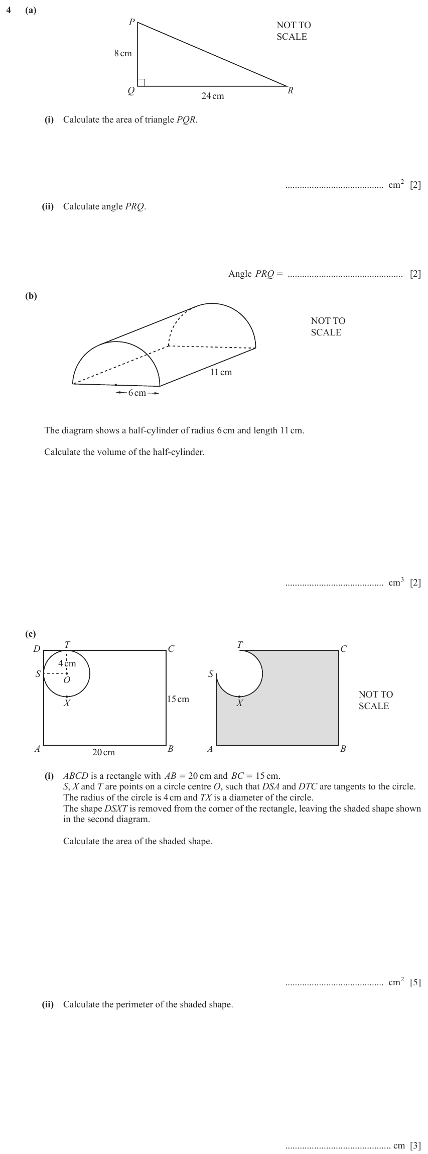 IGCSE Mathematics 0580 May/June 2023 Paper 41 Question 4 – Geometry, Angles using geometrical properties, 14 marks