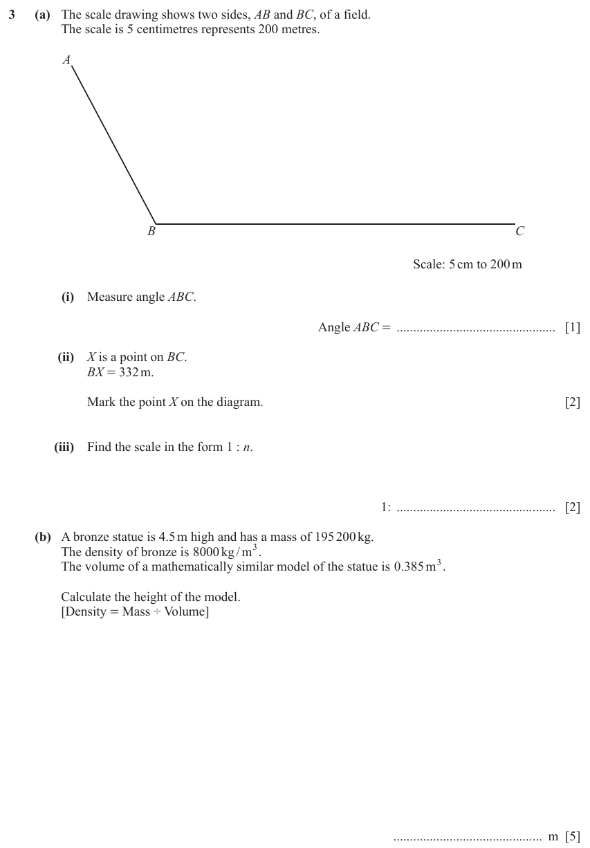 IGCSE Mathematics 0580 May/June 2023 Paper 43 Question 3 – Geometry, Angles using geometrical properties, 10 marks