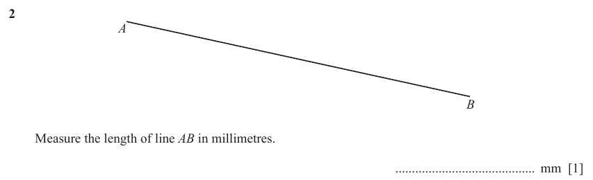 IGCSE 0580 Jun 2024 Paper 11 Question 2 — Construction & measurement (Core, 1 marks)