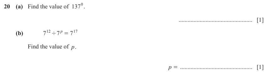 IGCSE Mathematics 0580 May/June 2024 Paper 11 Question 20 – Numbers, The four rules, 2 marks