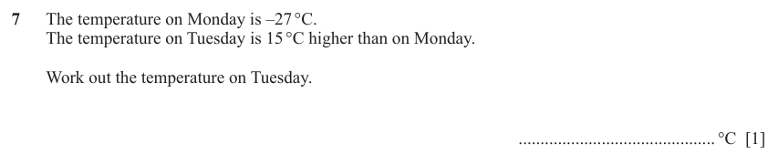 IGCSE Mathematics 0580 May/June 2024 Paper 11 Question 7 – Numbers, The four rules, 1 marks
