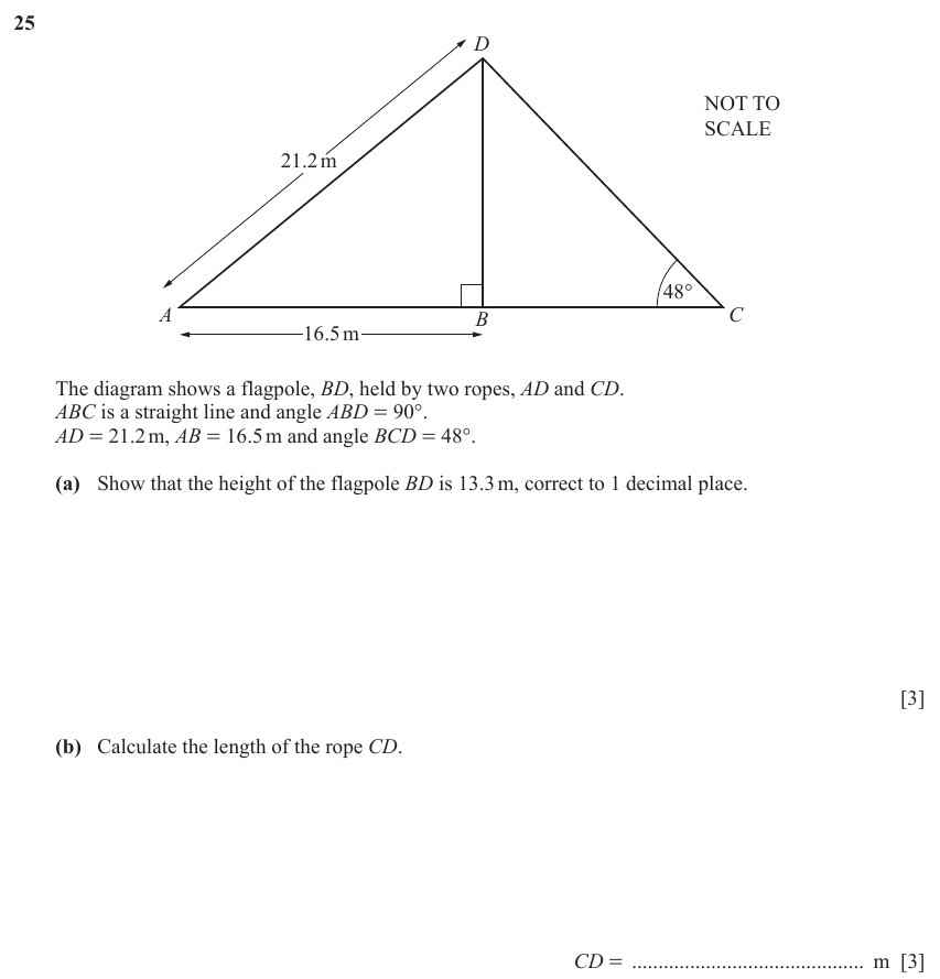 IGCSE 0580 Jun 2024 Paper 12 Question 25 — Vectors (basic) (Core, 6 marks)
