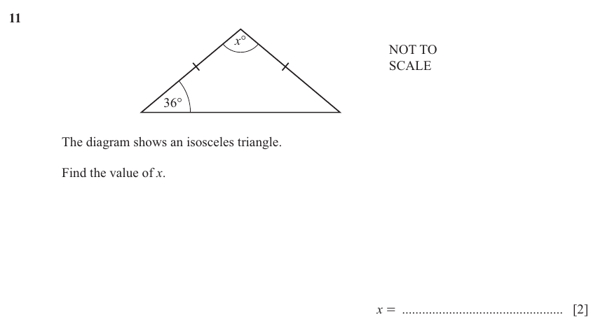 IGCSE Mathematics 0580 May/June 2024 Paper 13 Question 11 – Geometry, Geometrical terms and vocabulary, 2 marks
