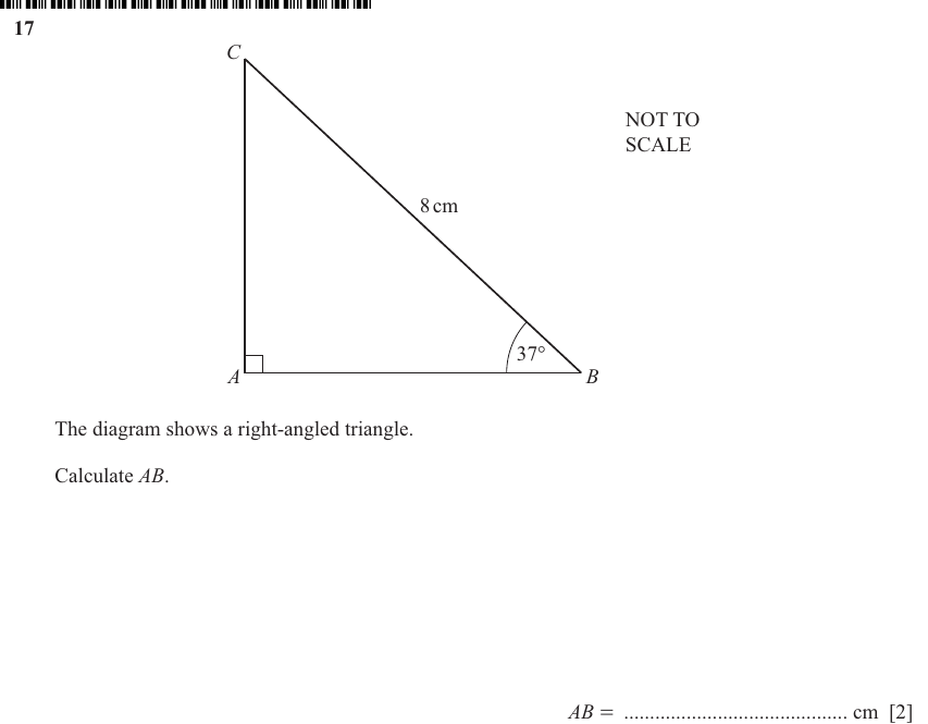 IGCSE 0580 Jun 2024 Paper 13 Question 17 — Vectors (basic) (Core, 2 marks)