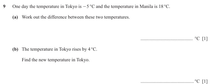 IGCSE Mathematics 0580 May/June 2024 Paper 13 Question 9 – Numbers, The four rules, 2 marks