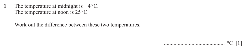 IGCSE Mathematics 0580 May/June 2024 Paper 22 Question 1 – Numbers, The four rules, 1 marks