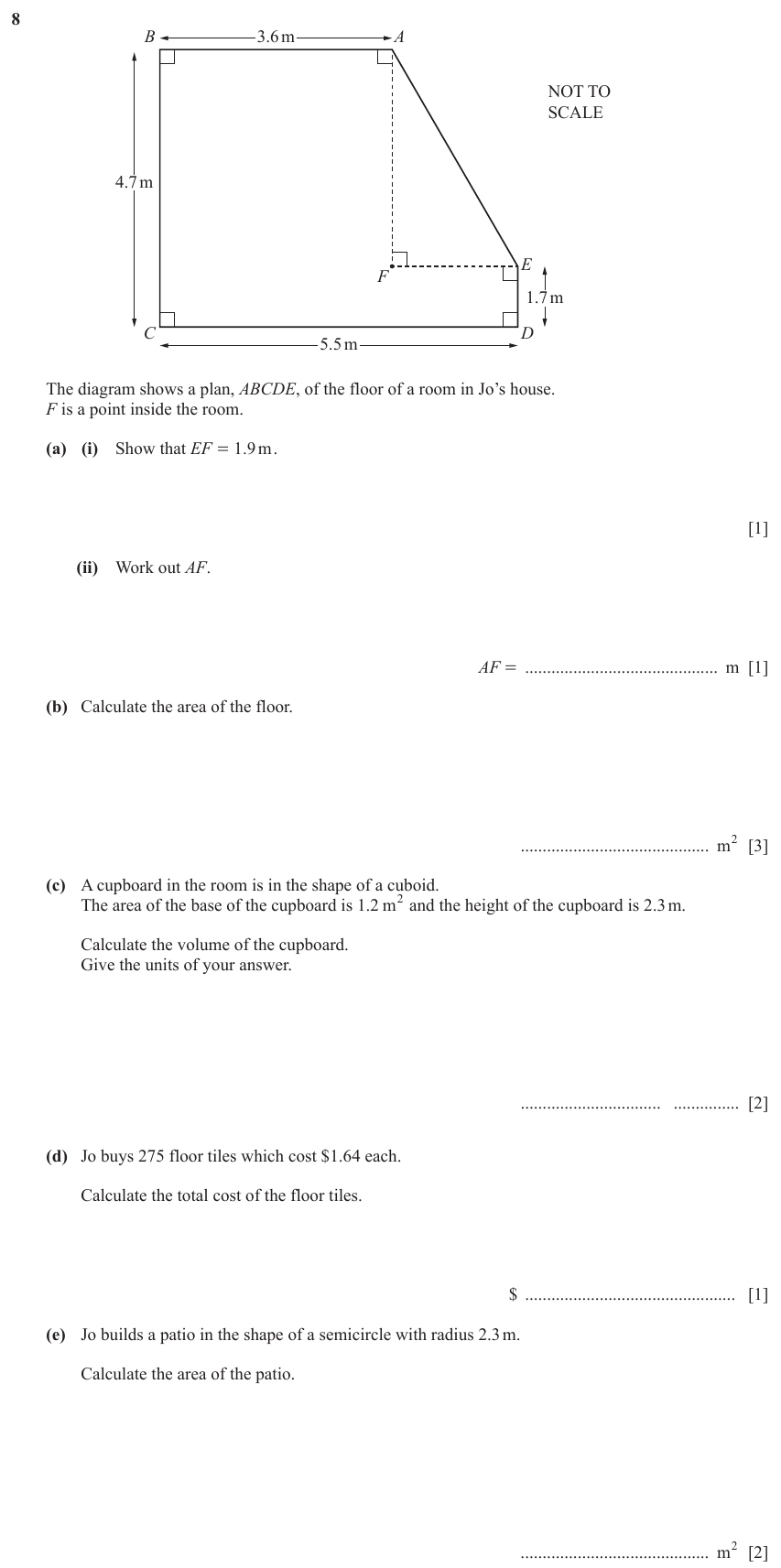 IGCSE Mathematics 0580 May/June 2024 Paper 32 Question 8 – Numbers, The four rules, 10 marks