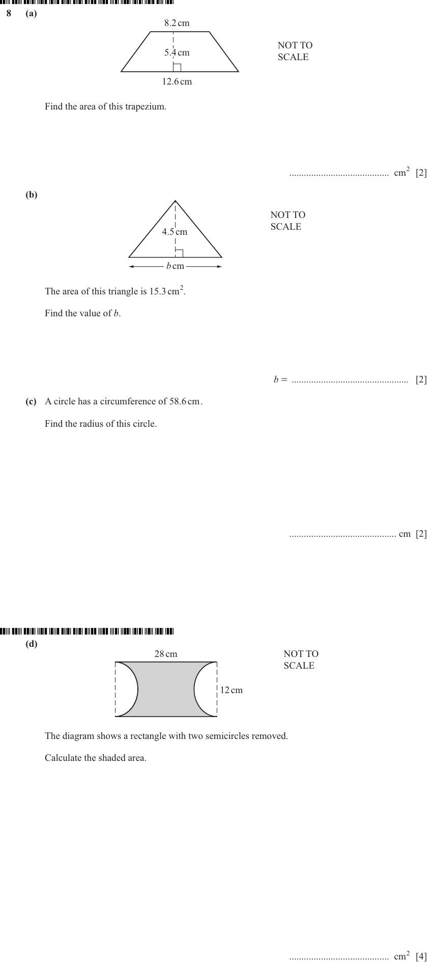 IGCSE Mathematics 0580 May/June 2024 Paper 33 Question 8 – Geometry, Geometrical terms and vocabulary, 10 marks