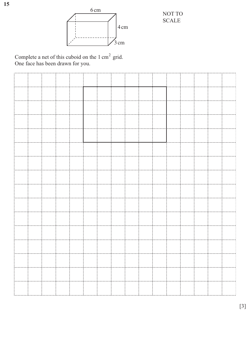 IGCSE Mathematics 0580 May/June 2025 Paper 11 Question 15 – Geometry, Geometrical terms and vocabulary, 3 marks