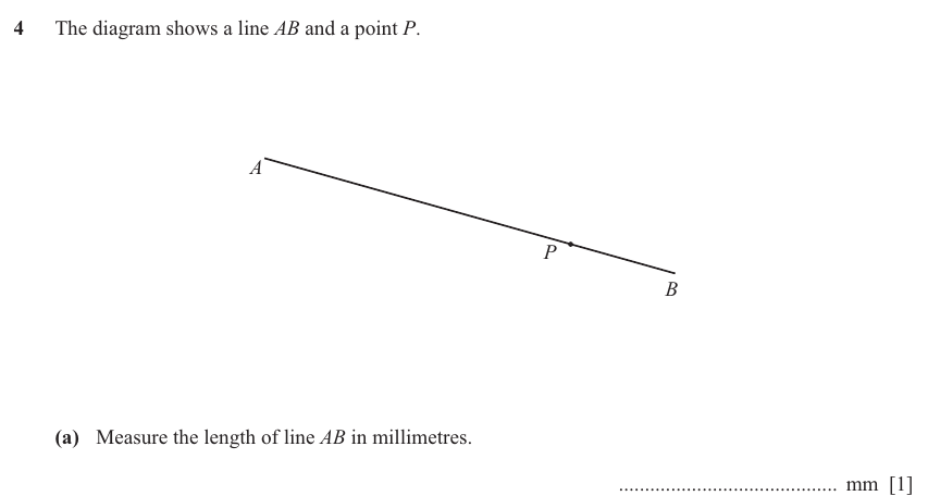 IGCSE 0580 Jun 2025 Paper 12 Question 4 — Construction & measurement (Core, 2 marks)