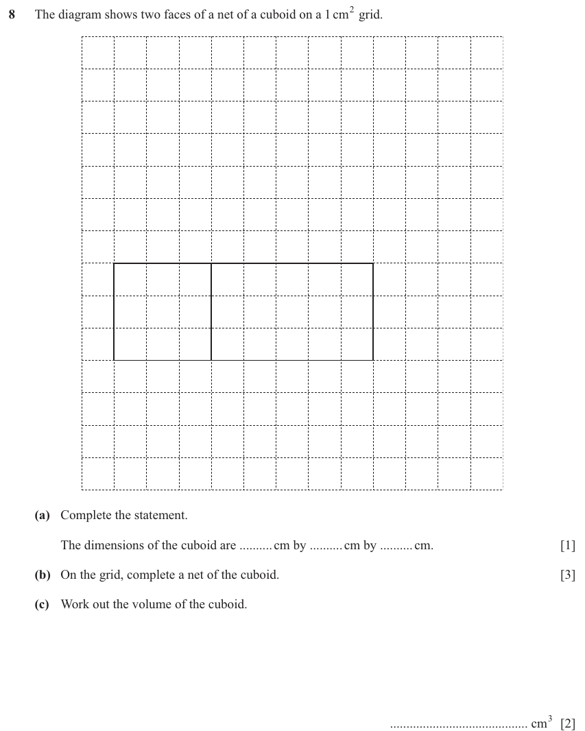 IGCSE 0580 Jun 2025 Paper 13 Question 8 — Geometrical terms and vocabulary (Core, 6 marks)