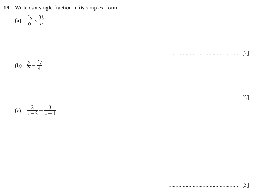IGCSE 0580 Jun 2025 Paper 22 Question 19 — Fractions, decimals and percentages (Extended, 7 marks)
