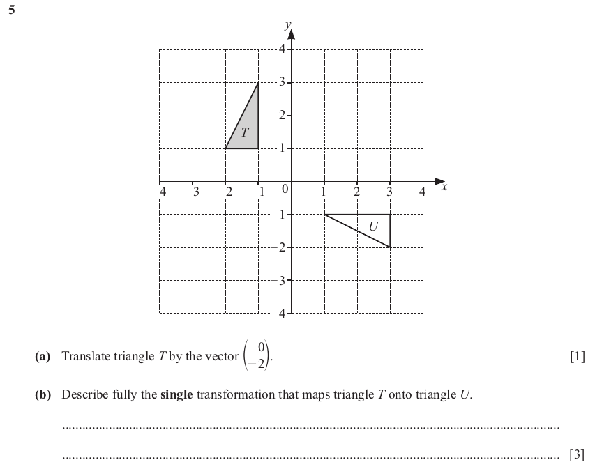 IGCSE 0580 Jun 2025 Paper 22 Question 5 — Vectors (basic) (Extended, 4 marks)