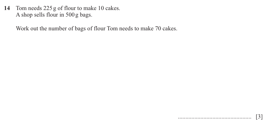 IGCSE Mathematics 0580 May/June 2025 Paper 31 Question 14 – Numbers, The four rules, 3 marks