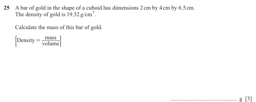 IGCSE Mathematics 0580 May/June 2025 Paper 31 Question 25 – Geometry, Geometrical terms and vocabulary, 3 marks