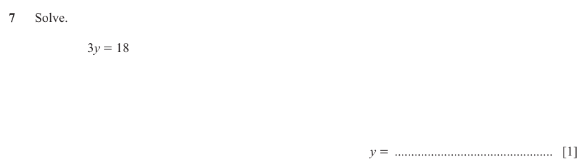 IGCSE Mathematics 0580 May/June 2025 Paper 31 Question 7 – Numbers, The four rules, 1 marks