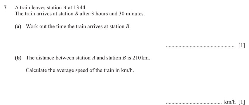 IGCSE Mathematics 0580 May/June 2025 Paper 32 Question 7 – Numbers, The four rules, 2 marks