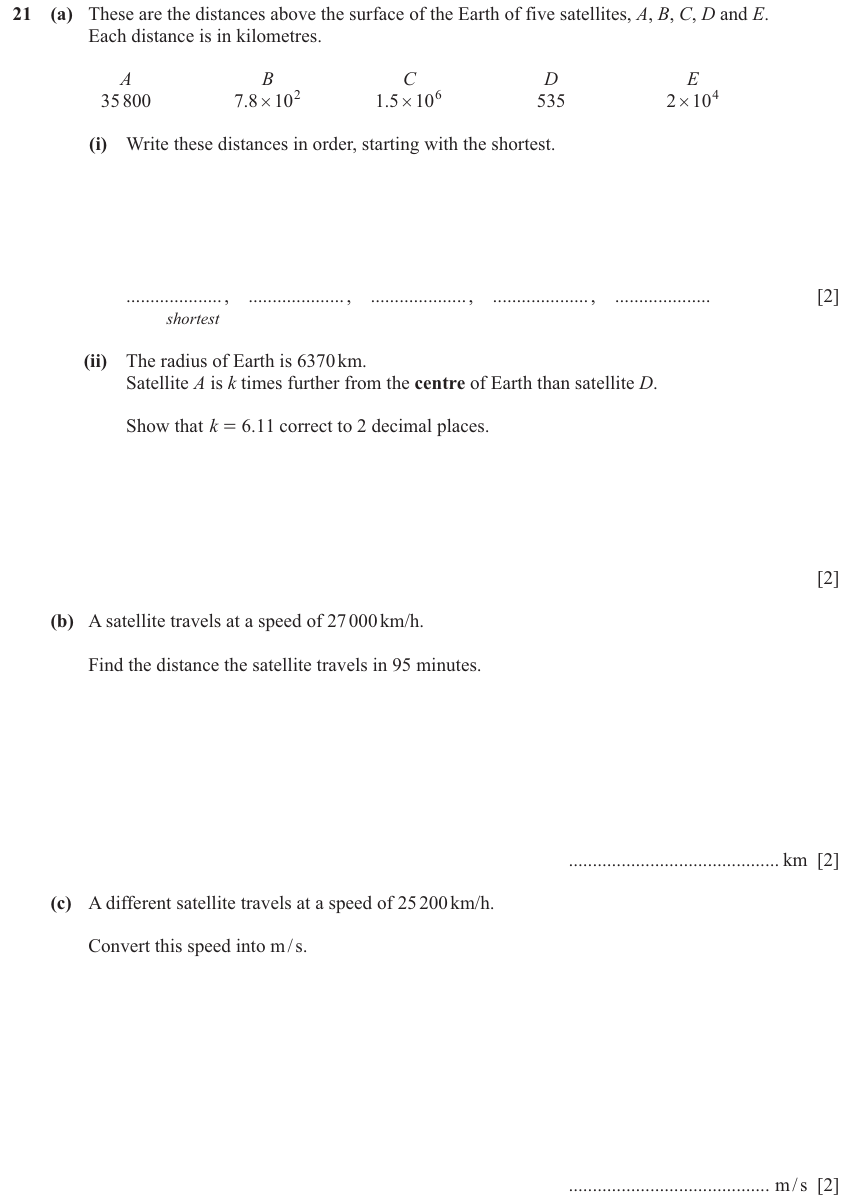 IGCSE 0580 Jun 2025 Paper 33 Question 21 — Indices (Core, 8 marks)