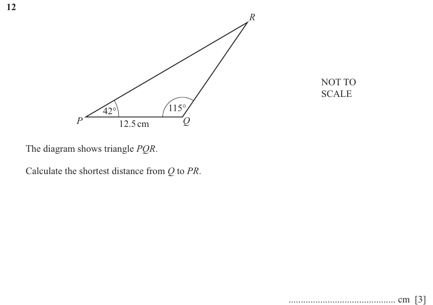 IGCSE Mathematics 0580 May/June 2025 Paper 41 Question 12 – Geometry, Geometrical terms and vocabulary, 3 marks