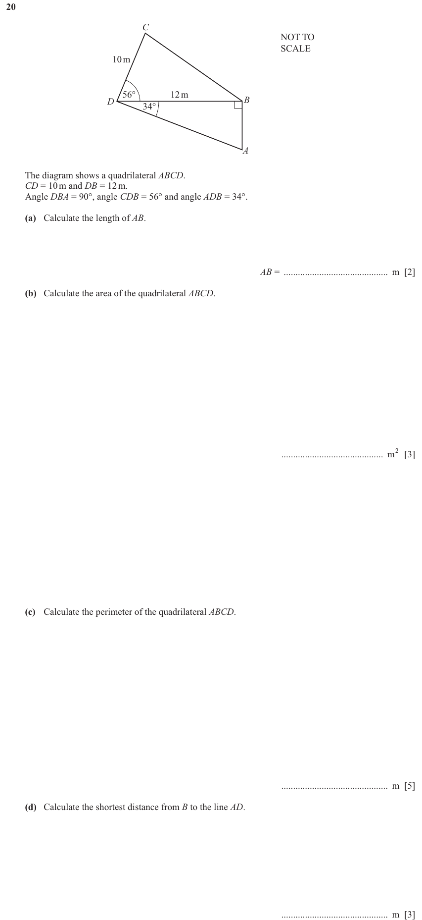 IGCSE 0580 Jun 2025 Paper 42 Question 20 — Vectors (basic) (Extended, 13 marks)