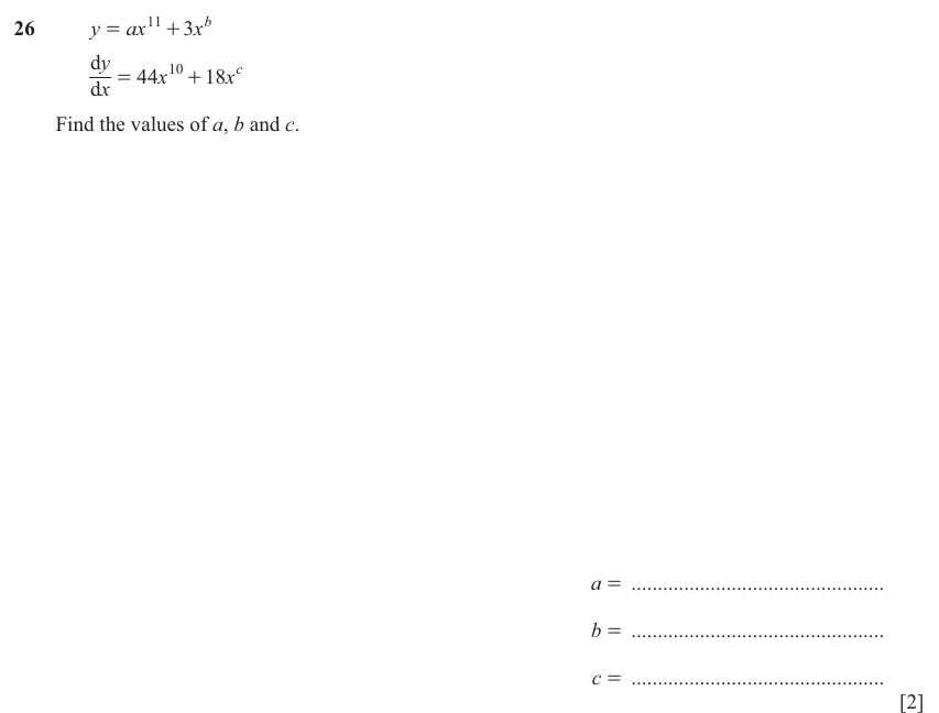 IGCSE Mathematics 0580 May/June 2025 Paper 42 Question 26 – Numbers, The four rules, 2 marks