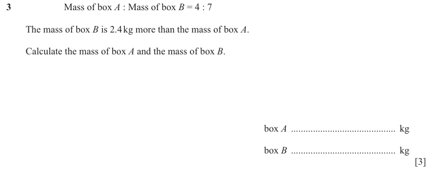 IGCSE Mathematics 0580 May/June 2025 Paper 42 Question 3 – Numbers, The four rules, 3 marks