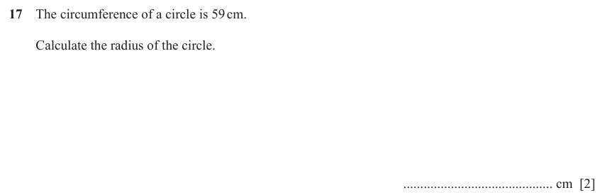 IGCSE Mathematics 0580 Oct/Nov 2023 Paper 11 Question 17 – Geometry, Geometrical terms and vocabulary, 2 marks