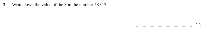 IGCSE Mathematics 0580 Oct/Nov 2023 Paper 11 Question 2 – Numbers, The four rules, 1 marks