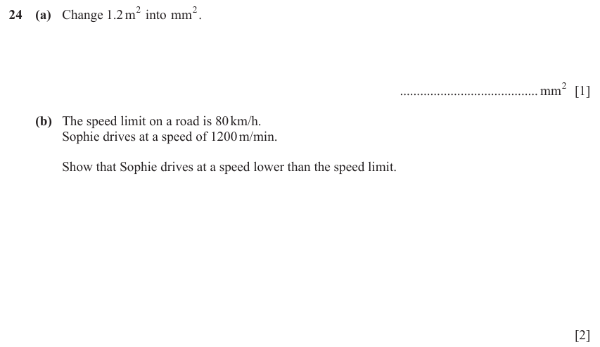 IGCSE Mathematics 0580 Oct/Nov 2023 Paper 11 Question 24 – Numbers, The four rules, 3 marks