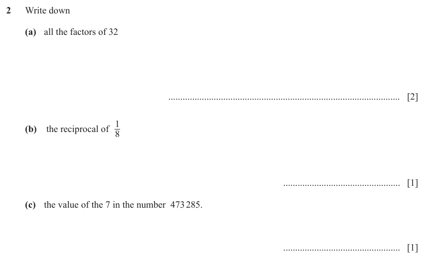 IGCSE Mathematics 0580 Oct/Nov 2023 Paper 13 Question 2 – Numbers, The four rules, 4 marks