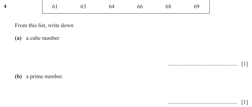 IGCSE Mathematics 0580 Oct/Nov 2023 Paper 13 Question 4 – Numbers, The four rules, 2 marks