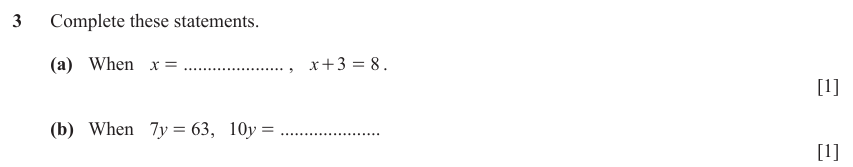 IGCSE Mathematics 0580 Oct/Nov 2023 Paper 21 Question 3 – Numbers, The four rules, 2 marks