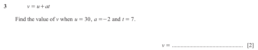 IGCSE Mathematics 0580 Oct/Nov 2023 Paper 22 Question 3 – Numbers, The four rules, 2 marks