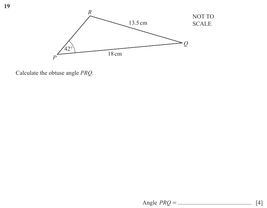 IGCSE Mathematics 0580 Oct/Nov 2023 Paper 23 Question 19 – Geometry, Angles using geometrical properties, 4 marks