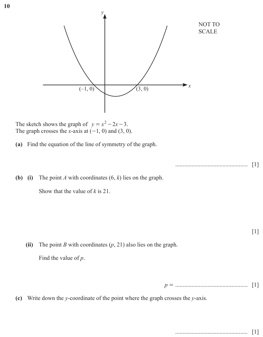 IGCSE Mathematics 0580 Oct/Nov 2023 Paper 33 Question 10 – Geometry, Symmetry, 4 marks
