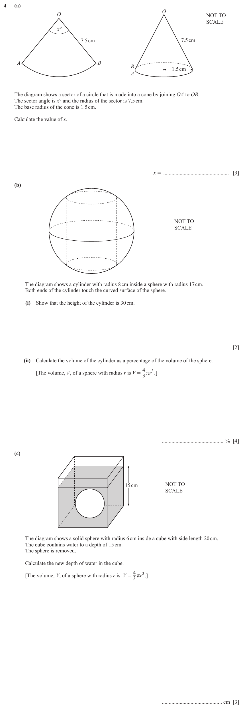 IGCSE Mathematics 0580 Oct/Nov 2023 Paper 42 Question 4 – Vectors, Further vectors (vector combinations), 12 marks