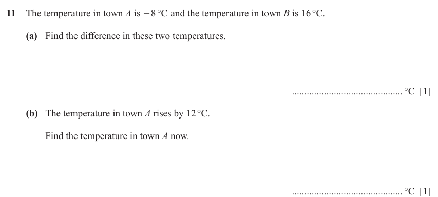 IGCSE Mathematics 0580 Oct/Nov 2024 Paper 12 Question 11 – Numbers, The four rules, 2 marks