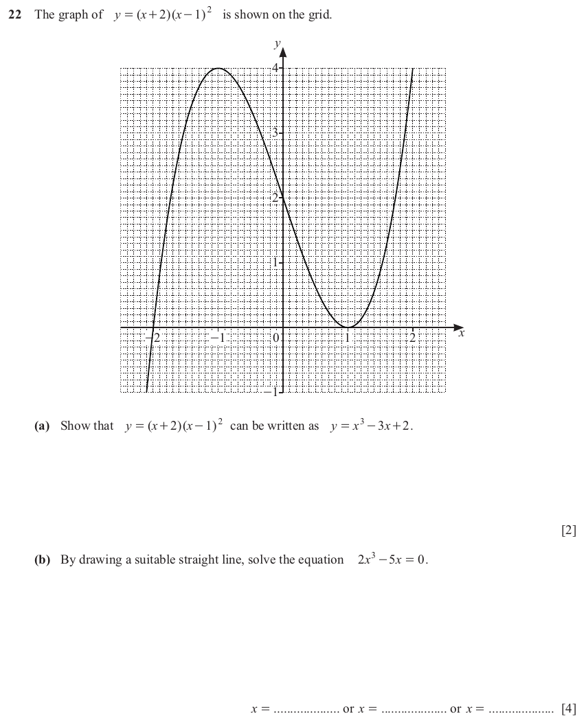 IGCSE Mathematics 0580 Oct/Nov 2024 Paper 21 Question 22 – Numbers, The four rules, 6 marks