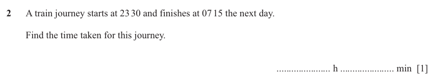 IGCSE Mathematics 0580 Oct/Nov 2024 Paper 23 Question 2 – Numbers, The four rules, 1 marks