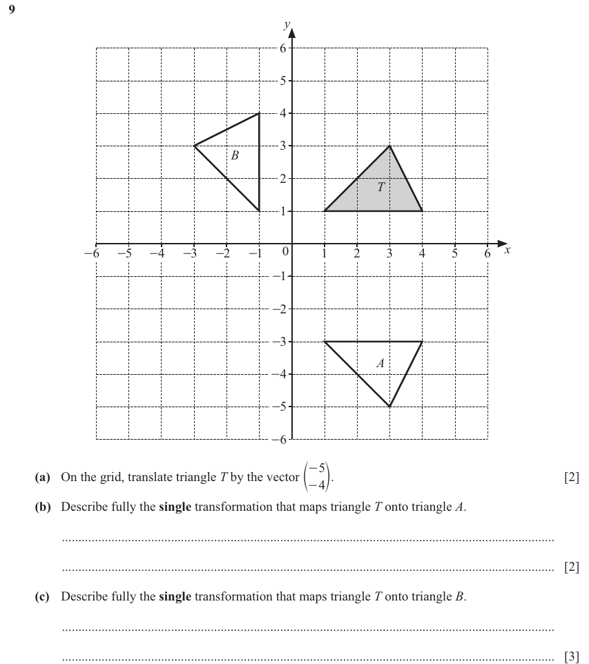 IGCSE 0580 Nov 2024 Paper 32 Question 9 — Vectors (basic) (Core, 7 marks)