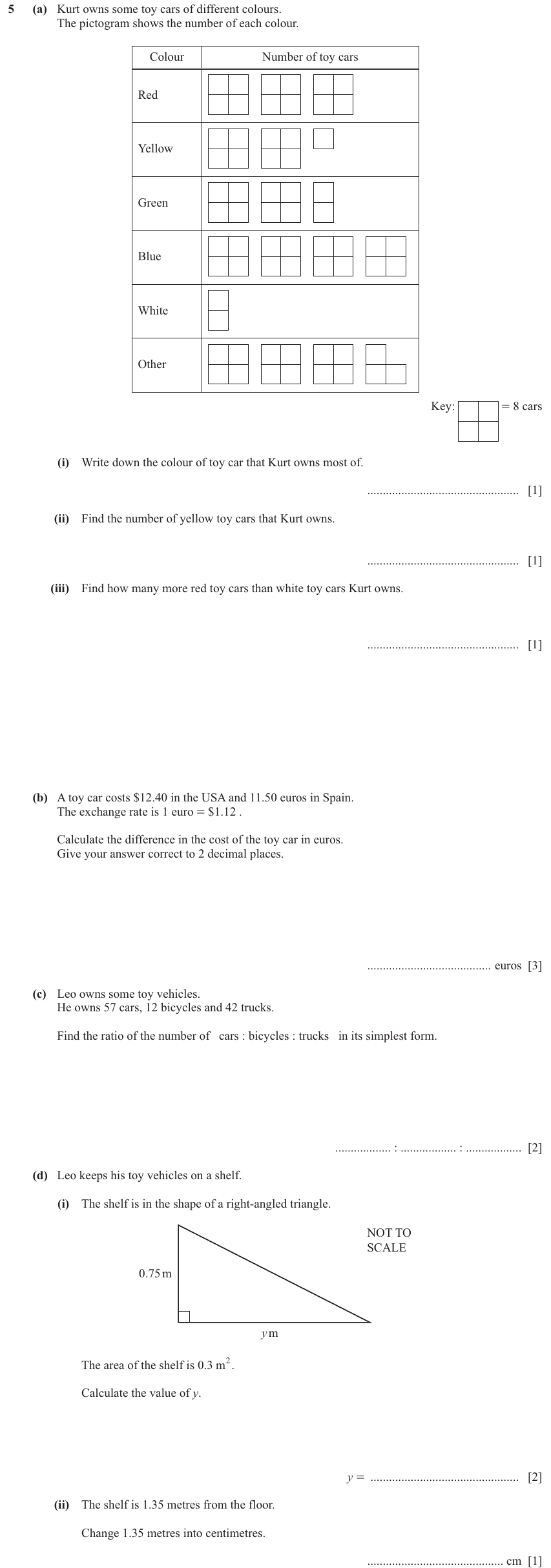 IGCSE Mathematics 0580 Oct/Nov 2024 Paper 33 Question 5 – Statistics, Statistical graphs, 11 marks