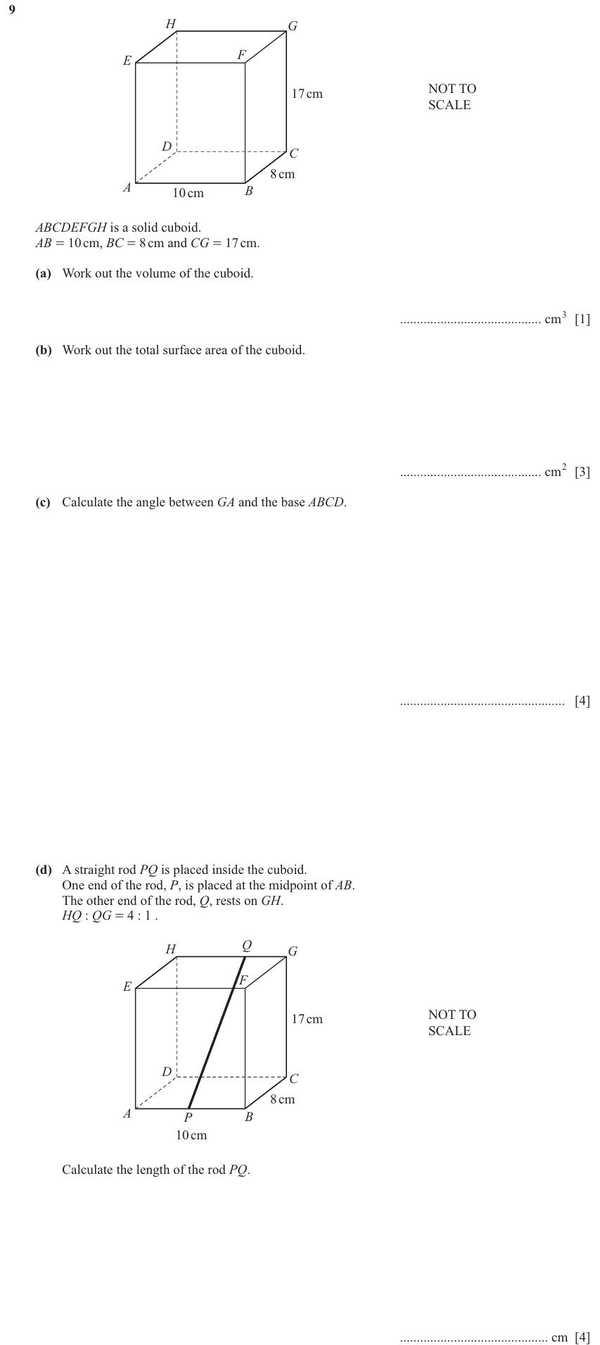 IGCSE Mathematics 0580 Oct/Nov 2024 Paper 41 Question 9 – Vectors, Vectors (basic), 12 marks
